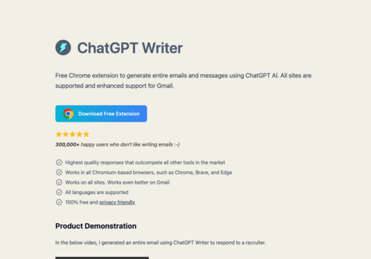 ChatGPT Writer